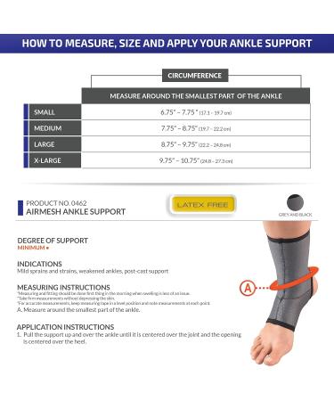 Champion Ankle Brace - Open Heel Lightweight Support & Airmesh Fabric | X-Large Size - International Shipping Available - Buy Online on GoSupps.com