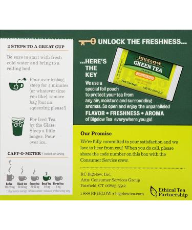 Bigelow Decaffeinated Green Tea Bags - 240 Total Bags (6 Packs of 40) | Herbal & Caffeine-Free - Buy Online on GoSupps.com