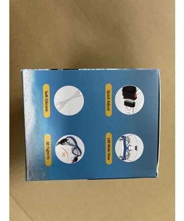 Findway 180 Panorama Diving Goggles for Kids | Adjustable Silicone Swim Mask for Ages 3-13 - Blue & White - Buy Online on GoSupps.com