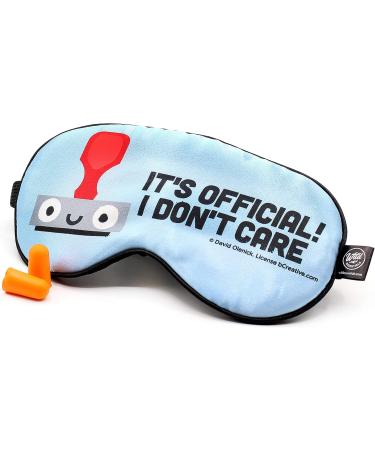 Wild Essentials Allusion Soft Satin Funny Sleep Masks with Earplugs - I Don t Care | Luxury Sleep Accessories for Ultimate Comfort - Buy Online on GoSupps.com