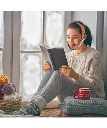 Adjustable Face Slimming Strap | Double Chin Reducer | Anti-aging V Line Lifting Mask - Orange - Buy Online on GoSupps.com