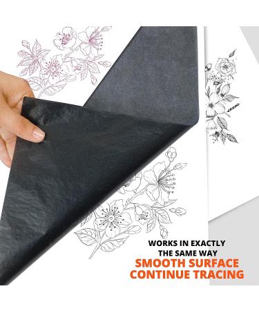 Paperzoid 30-Pack Carbon Paper for Tracing Patterns and Sketches - 8.5x11 Inches (A4 Size) Black - Premium Quality - Buy Online on GoSupps.com