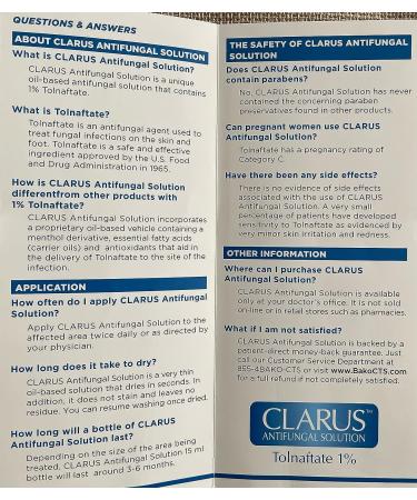 Clarus Antifungal 1% Solution - Fast-Acting Treatment for Fungal Infections - Buy Online on GoSupps.com