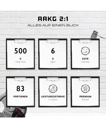 AAKG 500g - Pure L-Arginine Alpha-Ketoglutarate Powder | Optimal Solubility | Vegan | Premium Quality | German Elite Nutrition - Buy Online on GoSupps.com