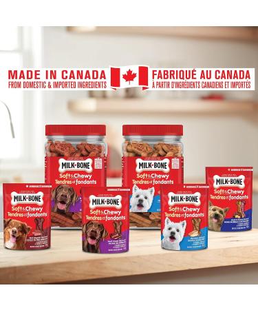 Milkbone Soft & Chewy Dog Treats Steak and Cheese Flavour 113 gram (Pack of 12) Steak & Cheese 113 g (Pack of 12) - Buy Online on GoSupps.com