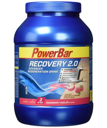 Powerbar regeneration drink with whey and carbohydrates-protein powder with oatmeal vitamins zinc and magnesium-1.144kg raspberry cooler