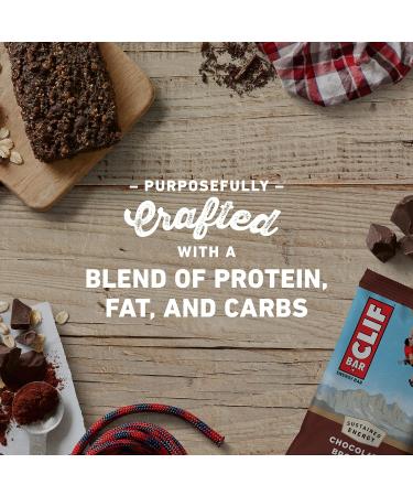 CLIF BARS Chocolate Brownie Energy Bars - Organic Oats, Plant Based, Vegetarian & Kosher - 12-Count (2.4 oz) Protein Bars - Buy Online on GoSupps.com
