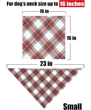 Buy Aring Pet Dog Bandana - Soft Cotton Triangular Bib-Scarf for All Dogs & Cats | Red Green Checkered Design - Buy Online on GoSupps.com