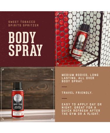 18.21 Man Made Men s Spirits Spritzer 3.4 oz. - Long-Lasting All Over Body Spray with Masculine Aromatics - Gifts for Him Sweet Tobacco - Buy Online on GoSupps.com