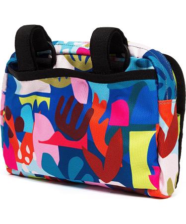 Kids Bicycle Handlebar Bag - Waterproof Front Mount Fabric Basket - Aquatic Color - Converts to Crossbody - For Boys Girls Bike or Scooter - Buy Online on GoSupps.com