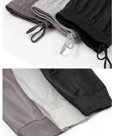 Real Essentials Men's 3 Pack Active Jogger Sweatpants Set - Standard Medium with Pockets - Buy Online on GoSupps.com