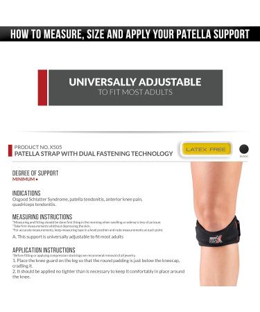 CSX Patella Stabilizer Knee Strap - Jumper's Knee Compression Support for Meniscus | Universal Fit - International Shipping Available - Buy Online on GoSupps.com