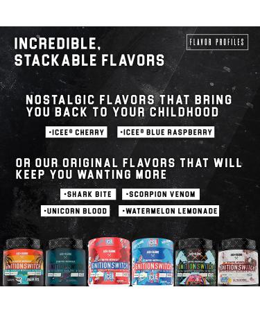 Ignition Switch Pre-Workout with CarnoSyn, TeaCrine, Infinergy, and AgmaMax - Long Lasting Energy, Laser Focus, 40 Servings, ICEE Cherry Flavor - Buy Online on GoSupps.com