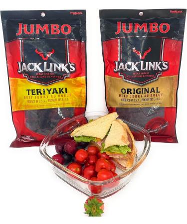 Jack Links Jumbo Beef Jerky Variety 2 Pack - Original & Teriyaki (230 Gram x 2) - Buy Online on GoSupps.com