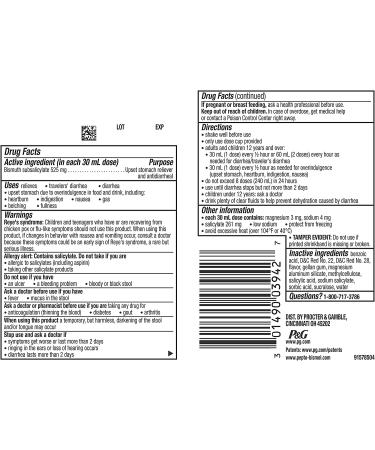 Pepto Bismol Liquid 12 fl oz - Fast Relief for Upset Stomach | Shop Now - Buy Online on GoSupps.com