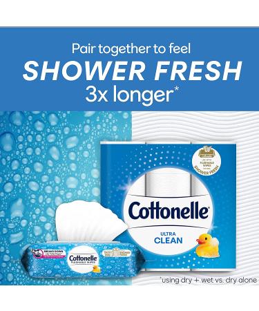 Cottonelle Fresh Care Flushable Cleansing Cloths Refill 42 Count (Pack of 2) - Gentle and Effective Cleaning - Buy Online on GoSupps.com