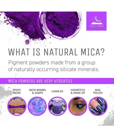 Sparkle White Pearl Mica Powder 0.42oz - Slice of the Moon | Natural Mineral for Epoxy Resin, Nail Polish, Soaps, Bath Bombs & Art Projects - Buy Online on GoSupps.com