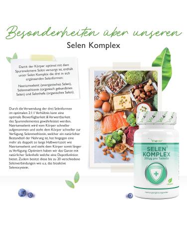 Buy Selen Triple Complex 365 Tablets - 200 g - Vegan High-Dose Sodium Selenite & Selenium Yeast - Premium Quality - Laboratory Tested - International Shipping - Buy Online on GoSupps.com