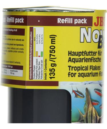 JBL NovoBel 30141 Complete Fish Food - 750ml Flakes for All Aquarium Fish (3-20 cm) | Premium Refill Pack - Buy Online on GoSupps.com