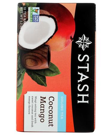 Stash Tea Coconut Mango Oolong Tea - 18 Bags (Pack of 1) - Buy Online on GoSupps.com
