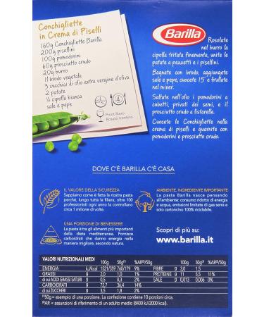  Barilla Barilla Conchigliette Durum Wheat Semolina Pasta 500g - Buy Online on GoSupps.com