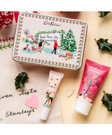 Cath Kidston Beauty Shine Bright Hand & Lip Tin - 50ml Hand Cream & 10ml Lip Balm | Shop Internationally - Buy Online on GoSupps.com