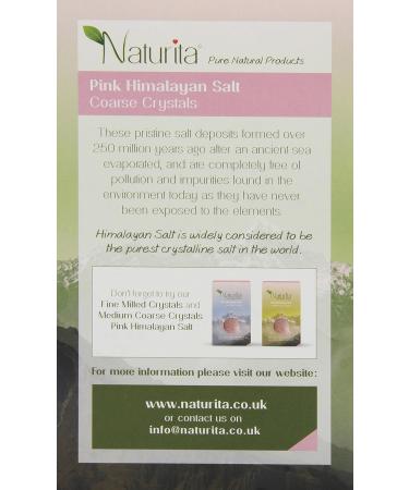 Naturita Coarse Milled Pink Himalayan Salt Crystals - Buy Online on GoSupps.com