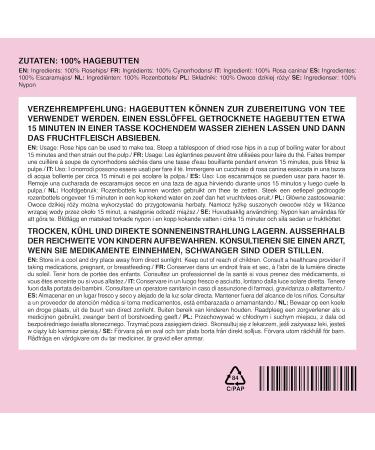 Alpi Investment OOD IDDA Herbal Rosehip Tea 500g Dried Rosehips for Herbal Tea Rosehip Loose Tea - Buy Online on GoSupps.com