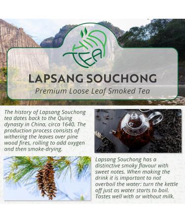Lapsang Souchong Smoked - Premium Black Loose Leaf Tea (Lapsang Souchong 100g) Lapsang Souchong 100g - Buy Online on GoSupps.com