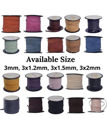 Genuine Berry Color Leather String Cord 20m - Ideal for Jewelry Making Crafts - Buy Online on GoSupps.com