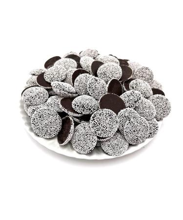 LaetaFood White Nonpareils Dark Chocolate Candy Bulk - 2lb Bag - Buy Online on GoSupps.com