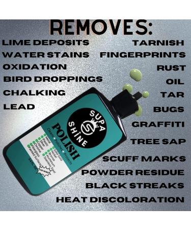 Premium Metal Polish Cleaner: Chrome Brass Aluminum & Stainless Steel Polish for a Sparkling Shine | International Shipping Available - Buy Online on GoSupps.com