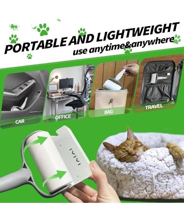 Extra Sticky Lint Roller for Animal Hair - 300 Sheets 2 Handles & 5 Refills | Ideal for Clothing Furniture & Carpet - Buy Online on GoSupps.com