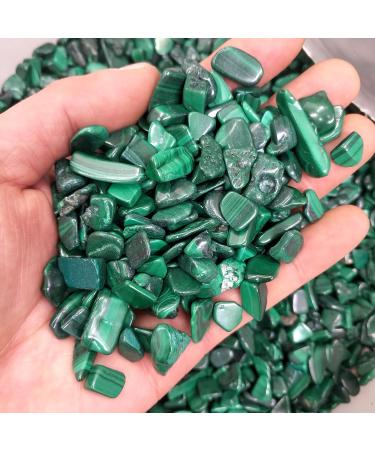 Crystal Natural Malachite Gravel Bulk Tumbled Stones Crystal Reiki Natural Stones and Minerals JZIGTDEM (Size : 500g) - Buy Online on GoSupps.com
