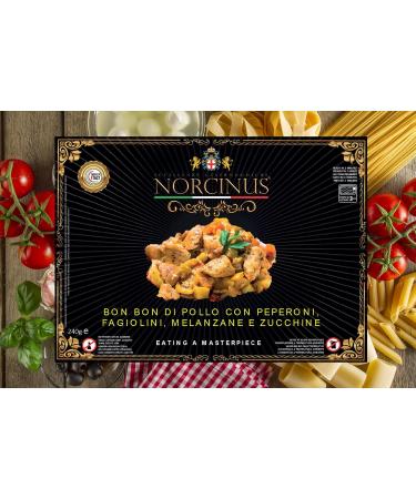 Norcinus Selection of 5 Gourmet ready meals made from raw materials of Italian gastronomic excellence with meat. - Buy Online on GoSupps.com