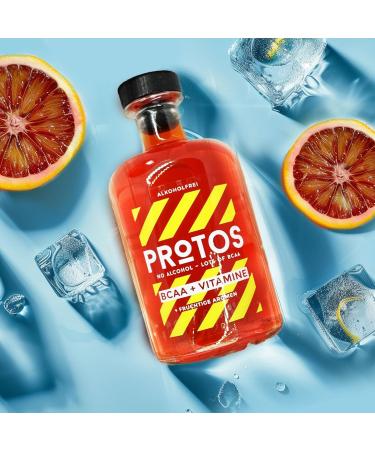 Protos Red 0.0% | Alcohol-Free Distillate for Non-Alcoholic Cocktails | 12.5g BCAAs & 5 Vitamins | 500ml Bottle Shop Internationally! - Buy Online on GoSupps.com