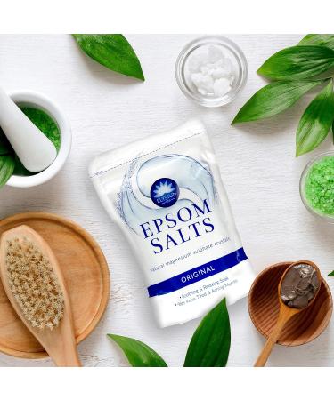 Elysium Spa Natural Original Epsom Salts White 450g - Pack of 1 | Fresh and Pure Magnesium Sulfate for Relaxation - Buy Online on GoSupps.com