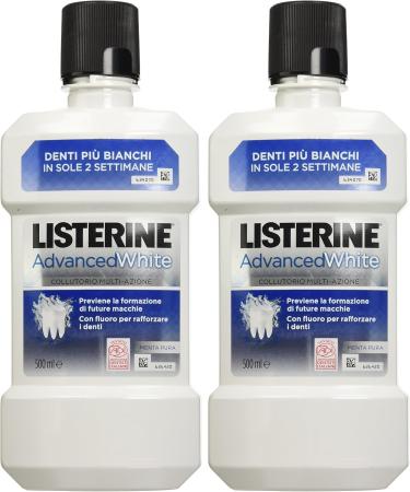 Listerine Listerine - Advanced white 2 pieces (500 ml x 2) - Buy Online on GoSupps.com