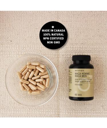 Maca Men - 3000 mg - Helps support overall Men's health and well-being - Contribute to mood balance - Promote healthy lifestyle - Maca supplement- Ginseng - 60 capsules - Buy Online on GoSupps.com