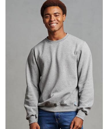 Russell Athletic Men's Dri-Power Fleece Hoodie - Moisture Wicking, Cotton Blend, Relaxed Fit - Oxford - Size Large - Buy Online on GoSupps.com