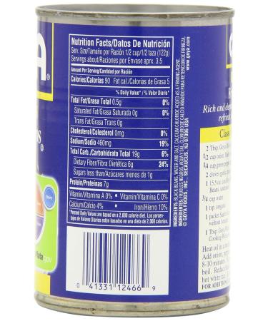 Goya Black Beans - Frijoles Negros 15.5 Oz, Pack of 6 - Buy Online on GoSupps.com