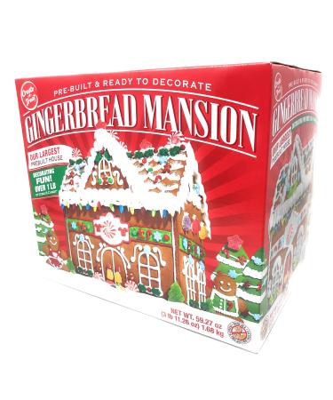 Create-A-Treat Pre-Built Mansion Gingerbread House Kit, Largest Kit, 59.27 ounces