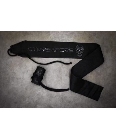 Gymreapers Strength Wrist Wraps for Cross Training & Olympic Lifting - Strong Support for WOD & Calisthenics - Fits All Sizes - Men & Women Black - Buy Online on GoSupps.com