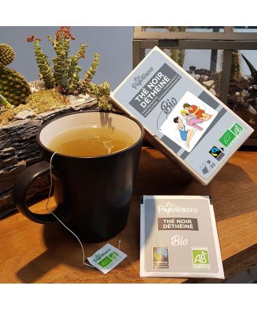 Les Papoteuses Uncaffeinated Organic Black Tea 60 Pockets Certified Fair Trade | Set of 3 Boxes | Premium Decaf Black Tea from China - Buy Online on GoSupps.com