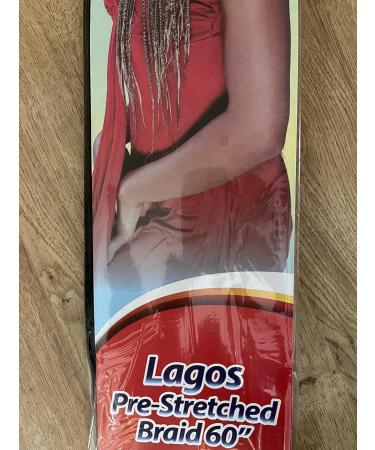 New NEW 60 INCH XPRESSION LAGOS BRAID PRE-PULLED PRE-STRECHED Hair Extension 60 2 In A Pack (Colour 35 Dark Auburn/Mahogany Blonde) Heat Resistant Tangle Free Dark Auburn 1 - Buy Online on GoSupps.com