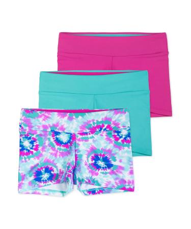 Layla Girls Dance Shorts, Gymnastics & Dancewear 7-8 Years Tie Dye