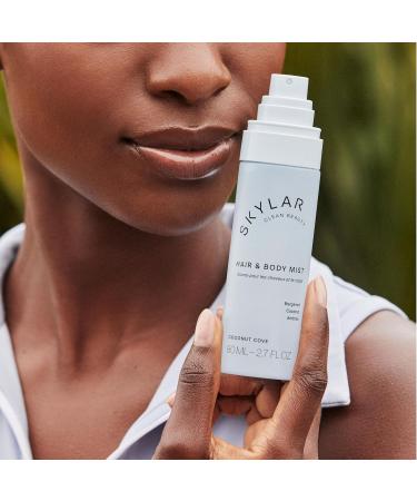Skylar Coconut Cove Hair & Body Mist | Hypoallergenic & Clean Fragrance | Vegan Cruelty Free and Safe For Sensitive Skin | 80 ML 2.7 Fl Oz - Buy Online on GoSupps.com