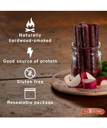 Old Wisconsin Turkey Sausage Snack Sticks - High Protein, Low Carb, Keto, Gluten Free, 42 Individually Wrapped - Buy Online on GoSupps.com