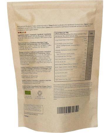 Organic Wheatgrass Powder 500g - High Chlorophyll Content - MySuperfoods (Pack of 1) - Buy Online on GoSupps.com