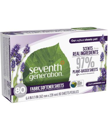 Buy Seventh Generation Fabric Softener Sheets - Fresh Lavender 80 Count | Eco-Friendly & Imported - Buy Online on GoSupps.com